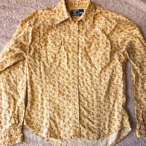 Cowboy Equipment 4Her women's floral button up VTG vintage